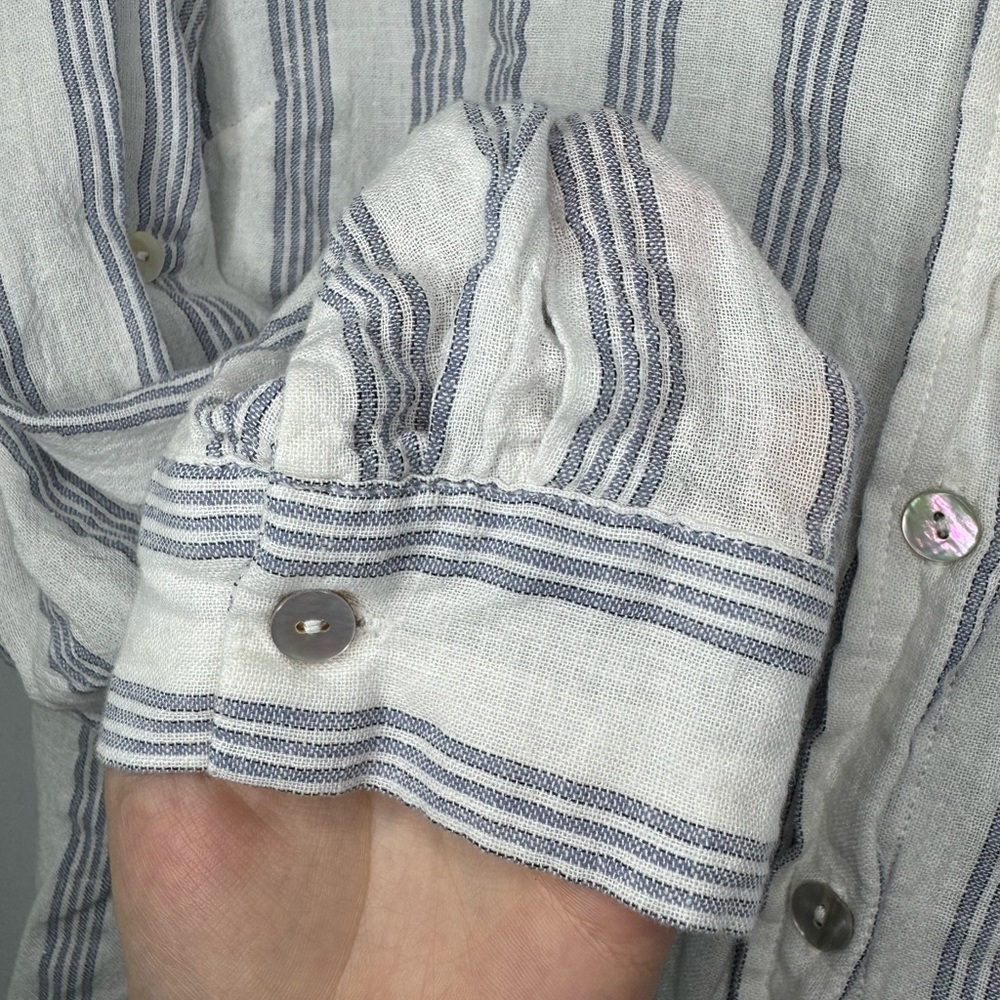 Jane and Delancey Striped Button-Up Shirt - Size 1X - Picture 4 of 7